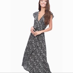 Splendid Black Floral Maxi Dress